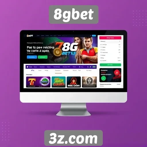 Usabilidade e design da plataforma 8gbet